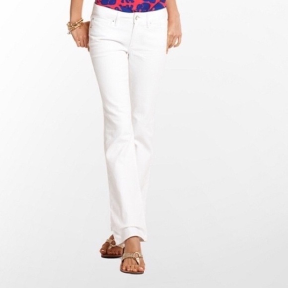 Lilly Pulitzer Denim - lilly pulitzer / babe boot cut white denim jeans
